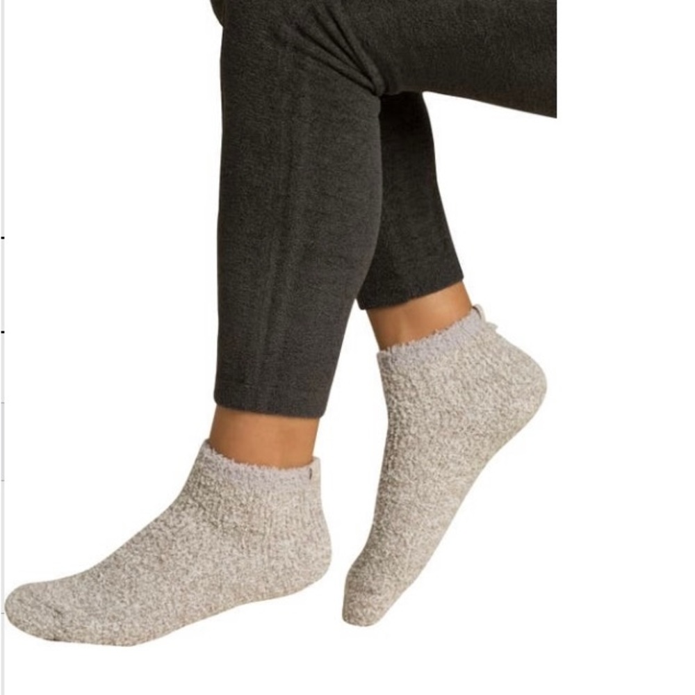 NWT BarefootDreams CozyChic ankle sock set oyster multi- OS/W5-9